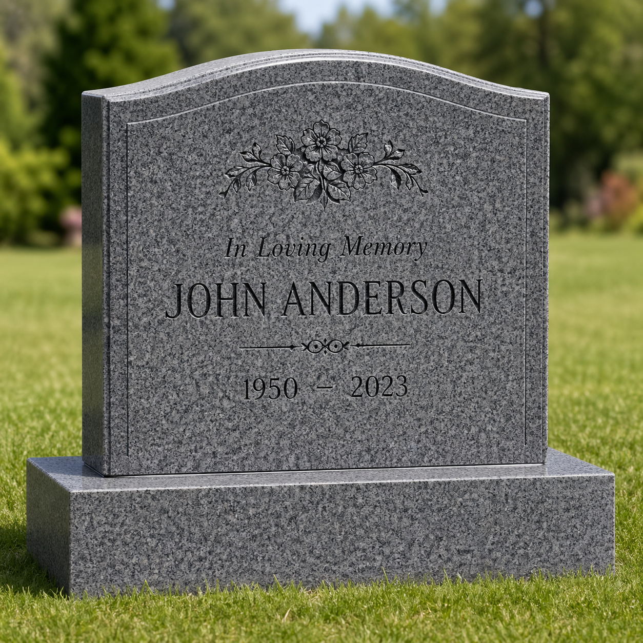 Granite Custom Monument hand-carved by NJ Monument Studio in NJ — image 1